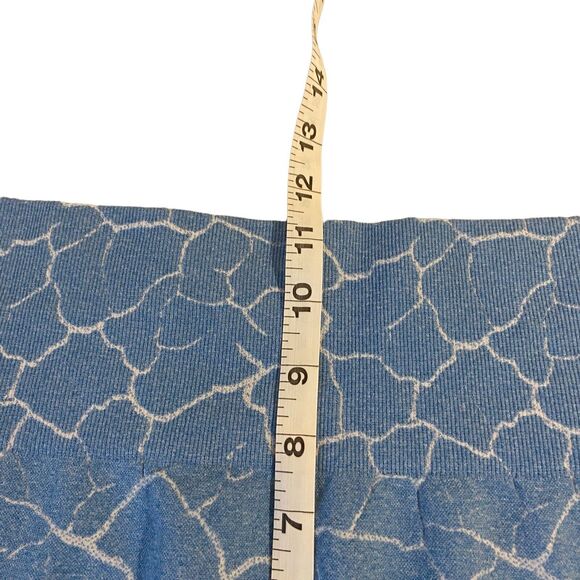 Yoga Trendy Allover Print Wideband Waist Sports Short Sz Large Athleisure Biker‎ - Picture 13 of 13